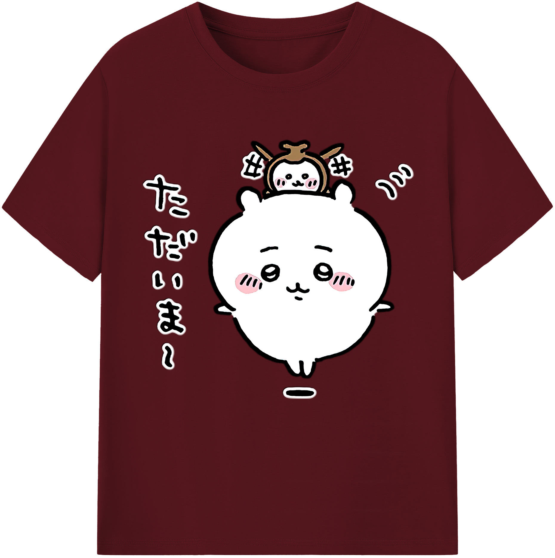 （画像用） ちいかわ ちいかわ Chii-kawa chiikawa 綿100％半袖Tシャツ（フロントプリント）